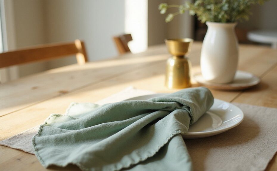 diy fabric napkin tutorial