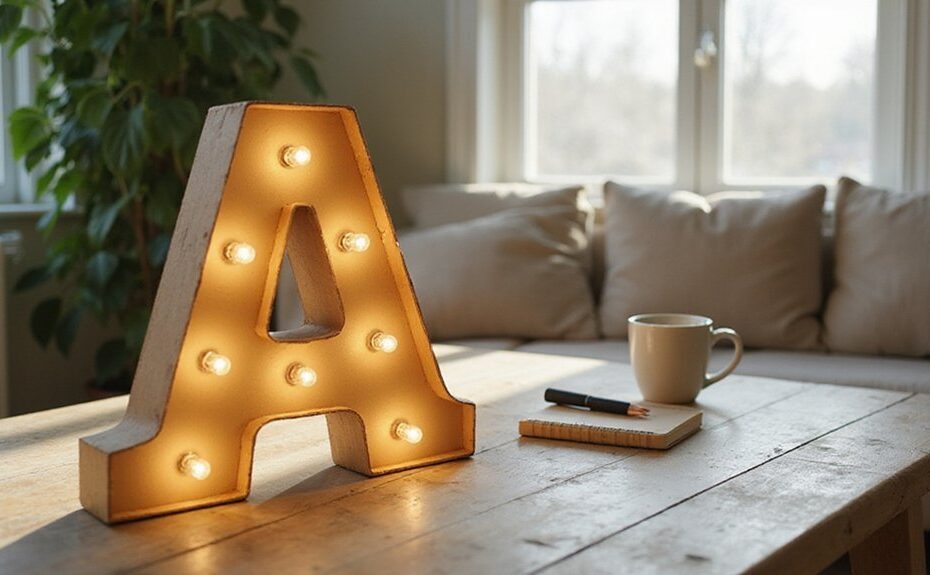 diy marquee letters