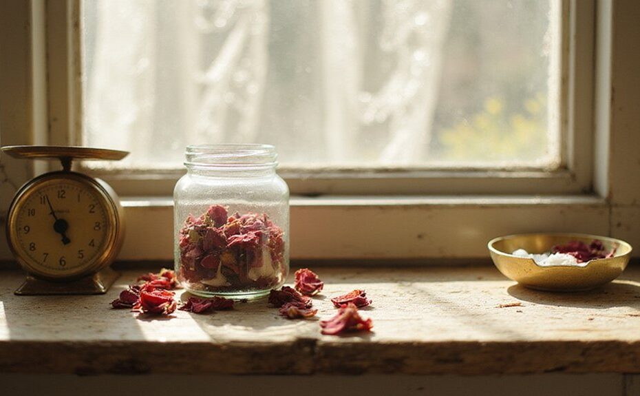 gently clean rose petals