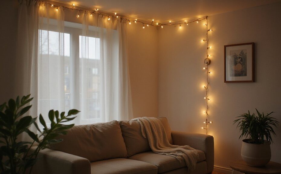 how to hang fairy lights