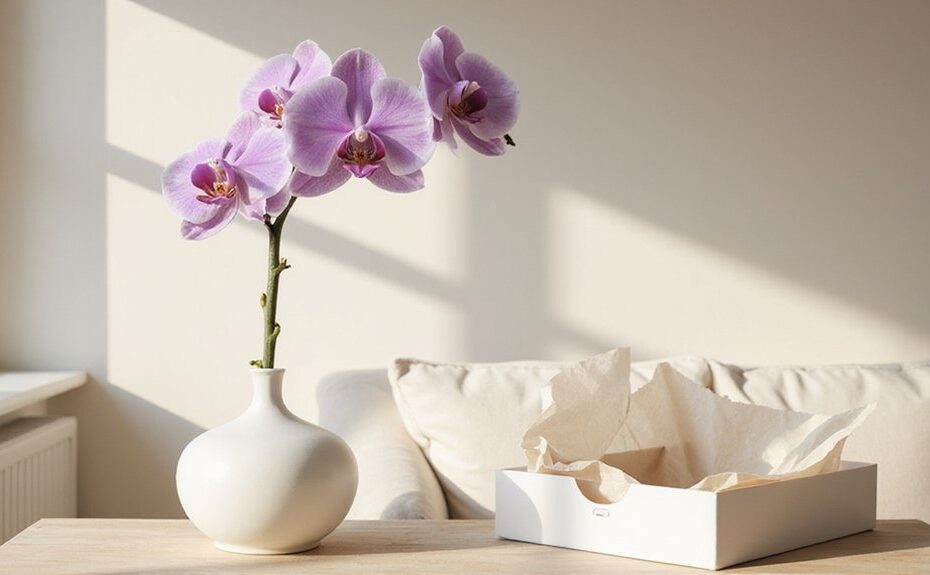 safely store silk flowers