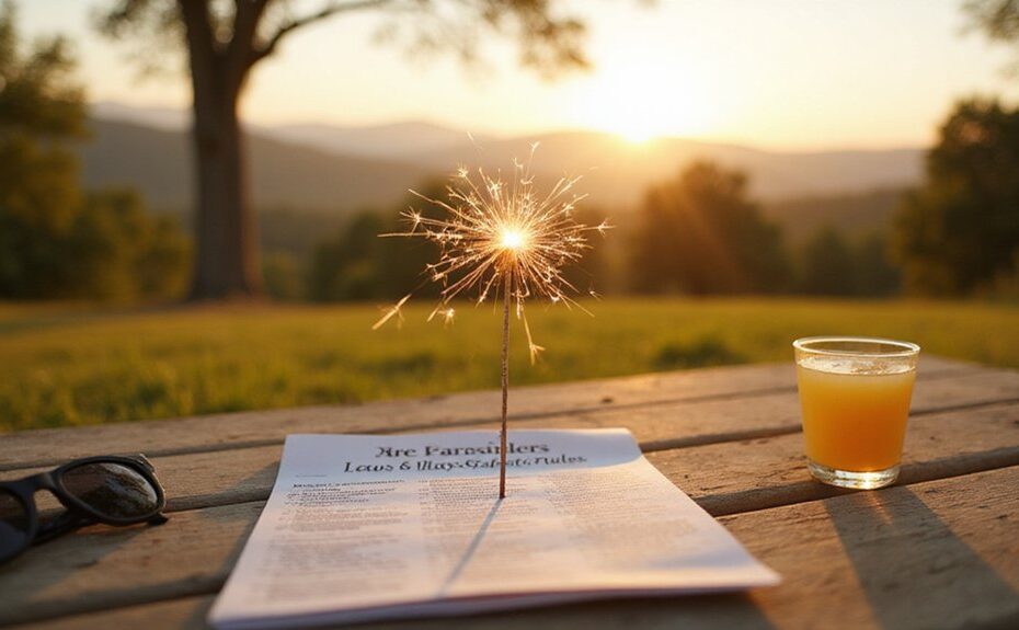 sparklers legal safety rules