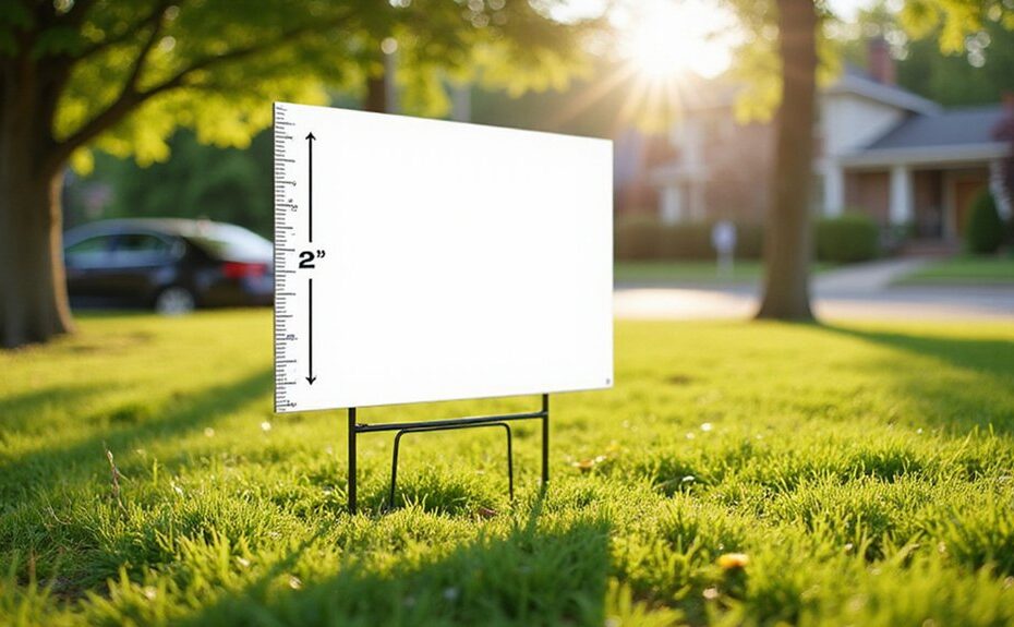 yard sign dimensions guide